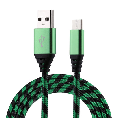 สายชาร์จซิงค์ข้อมูลแบบถักไนลอน USB เป็น USB-C / Type-C ยาว 1 ม