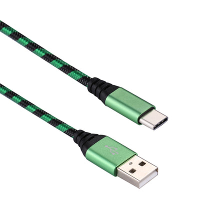 สายชาร์จซิงค์ข้อมูลแบบถักไนลอน USB เป็น USB-C / Type-C ยาว 1 ม