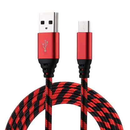 สายชาร์จซิงค์ข้อมูลแบบถักไนลอน USB เป็น USB-C / Type-C ยาว 1 ม