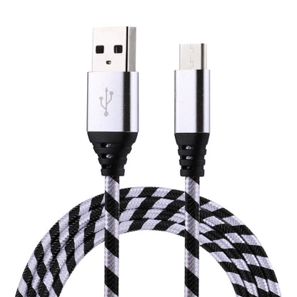 สายชาร์จซิงค์ข้อมูลแบบถักไนลอน USB เป็น USB-C / Type-C ยาว 1 ม