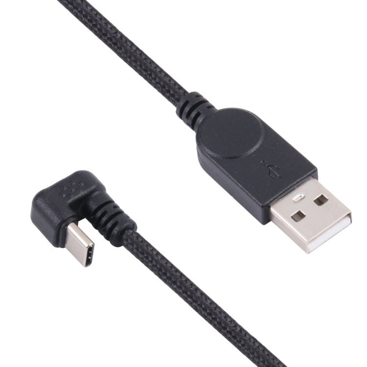 สายเคเบิลข้อมูลการชาร์จแบบถักเปีย USB-C / Type-C รูปตัวยู USB-C / Type-C ตัวผู้เป็น USB, Type-C to USB