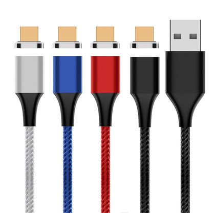 M11 3A USB to Micro USB สายเคเบิลข้อมูลแม่เหล็กแบบถักไนลอน ความยาวสายเคเบิล: 1 ม, Micro USB