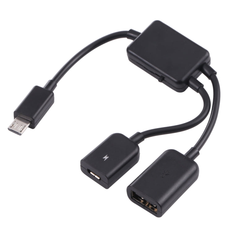 สายเคเบิลอะแดปเตอร์ Micro USB OTG 1 ถึง 2