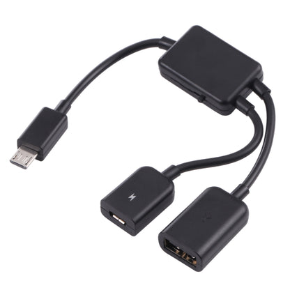 สายเคเบิลอะแดปเตอร์ Micro USB OTG 1 ถึง 2