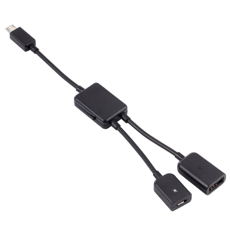 สายเคเบิลอะแดปเตอร์ Micro USB OTG 1 ถึง 2