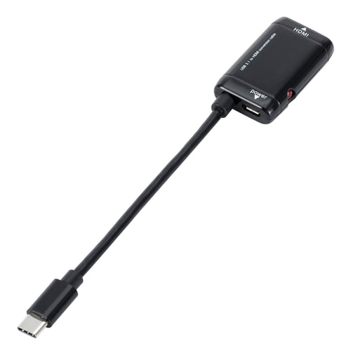 สายเคเบิลอะแดปเตอร์วิดีโอ USB-C / Type-C 3.1 (MHL) ถึง 1080P HD HDMI ความยาว: 12 ซม., 12cm