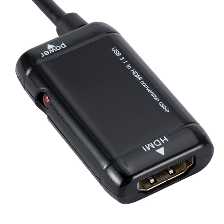 สายเคเบิลอะแดปเตอร์วิดีโอ USB-C / Type-C 3.1 (MHL) ถึง 1080P HD HDMI ความยาว: 12 ซม., 12cm
