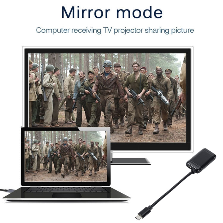 สายเคเบิลอะแดปเตอร์วิดีโอ USB-C / Type-C 3.1 (MHL) ถึง 1080P HD HDMI ความยาว: 12 ซม., 12cm