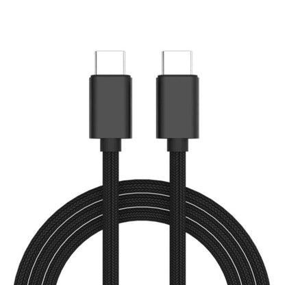 60W PD USB-C / Type-C ชายกับ USB-C / Type-C สายเคเบิลข้อมูลแบบถักชาย, ความยาวสายเคเบิล: 1 ม.