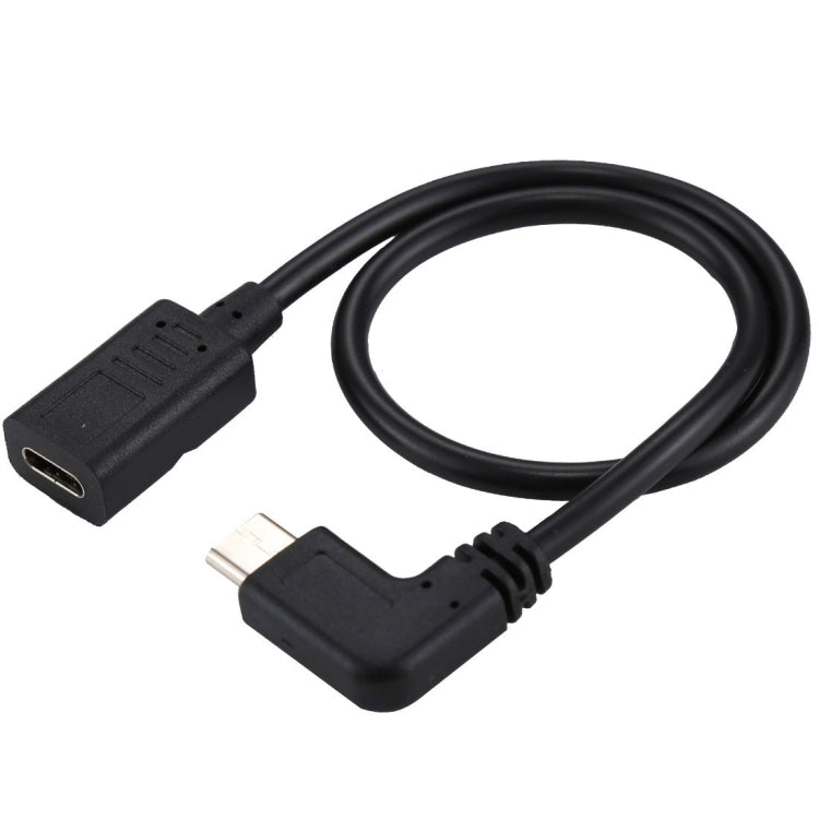 สายเคเบิลอะแดปเตอร์ข้อศอกชาย USB-C / Type-C ถึง USB-C / Type-C ความยาวรวม: ประมาณ 30 ซม.