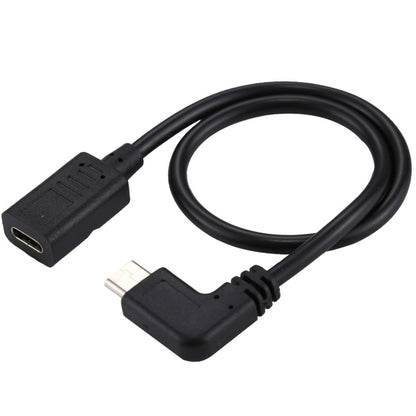 สายเคเบิลอะแดปเตอร์ข้อศอกชาย USB-C / Type-C ถึง USB-C / Type-C ความยาวรวม: ประมาณ 30 ซม.