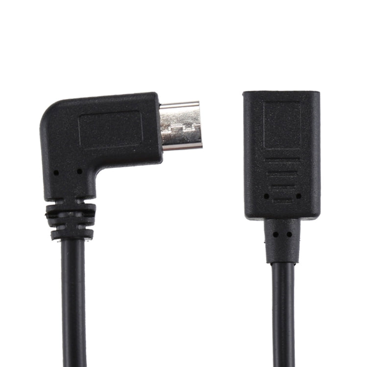 สายเคเบิลอะแดปเตอร์ข้อศอกชาย USB-C / Type-C ถึง USB-C / Type-C ความยาวรวม: ประมาณ 30 ซม.