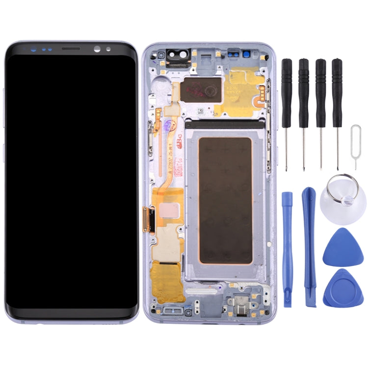 หน้าจอ LCD ต้นฉบับ + แผงสัมผัสแบบเดิมพร้อมกรอบสำหรับ Galaxy S8 / G950 / G950F / G950FD / G950U / G950A / G950P / G950T / G950V / G950R4 / G950W / G9500, For Samsung Galaxy S8 / G950, For Galaxy S8 (Frame)