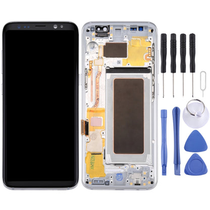 หน้าจอ LCD ต้นฉบับ + แผงสัมผัสแบบเดิมพร้อมกรอบสำหรับ Galaxy S8 / G950 / G950F / G950FD / G950U / G950A / G950P / G950T / G950V / G950R4 / G950W / G9500, For Samsung Galaxy S8 / G950, For Galaxy S8 (Frame)