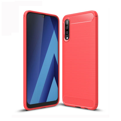 เคส TPU คาร์บอนไฟเบอร์เนื้อแปรงสำหรับ Galaxy A50, For Galaxy A50