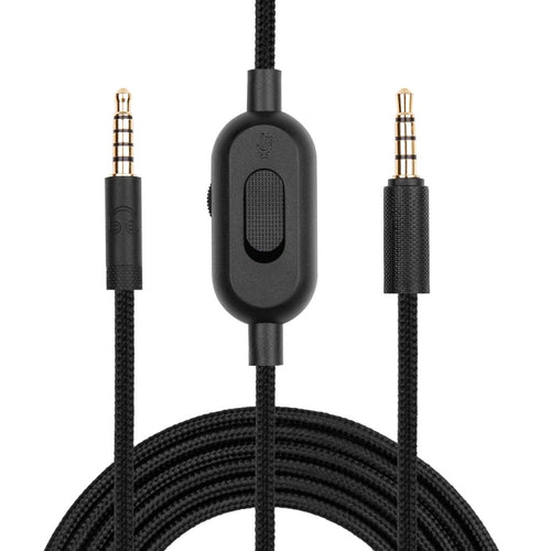 ZS0159 สำหรับ Logitech G433 / G233 / G Pro / G Pro X 3.5 มม. ชุดหูฟังสำหรับเล่นเกมชาย - ชายสายสัญญาณเสียงพร้อมสายควบคุมความยาวสายเคเบิล: 2 ม.