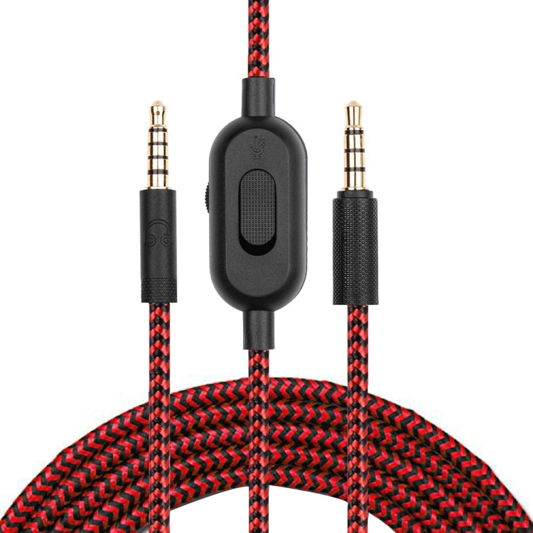 ZS0159 สำหรับ Logitech G433 / G233 / G Pro / G Pro X 3.5 มม. ชุดหูฟังสำหรับเล่นเกมชาย - ชายสายสัญญาณเสียงพร้อมสายควบคุมความยาวสายเคเบิล: 2 ม.