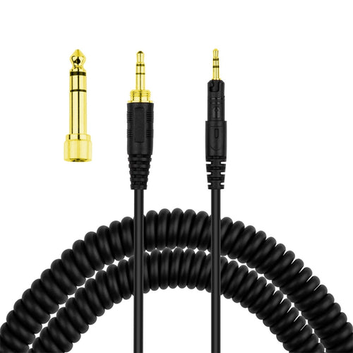 ZS0088 สำหรับ Audio-Technica ATH-M50X / ATH-M40X สายสัญญาณเสียงชุดหูฟังสปริง, ความยาวสายเคเบิล: 1.4 ม. - 3 ม., ZS0088
