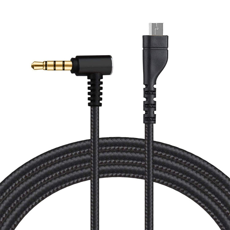 ZS0135 สำหรับสายสัญญาณเสียงหูฟัง SteelSeries Arctis 3/5/7, ความยาวสายเคเบิล: 2 ม., Audio Cable Black, Audio Cable Silver