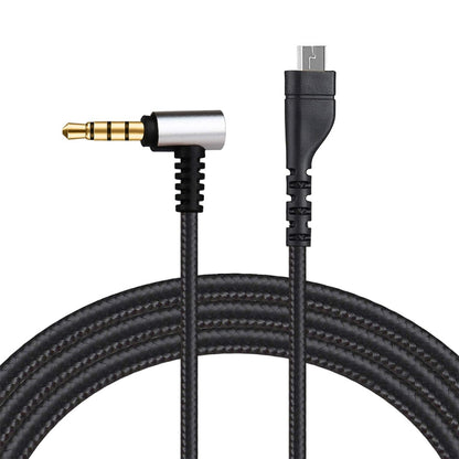 ZS0135 สำหรับสายสัญญาณเสียงหูฟัง SteelSeries Arctis 3/5/7, ความยาวสายเคเบิล: 2 ม., Audio Cable Black, Audio Cable Silver