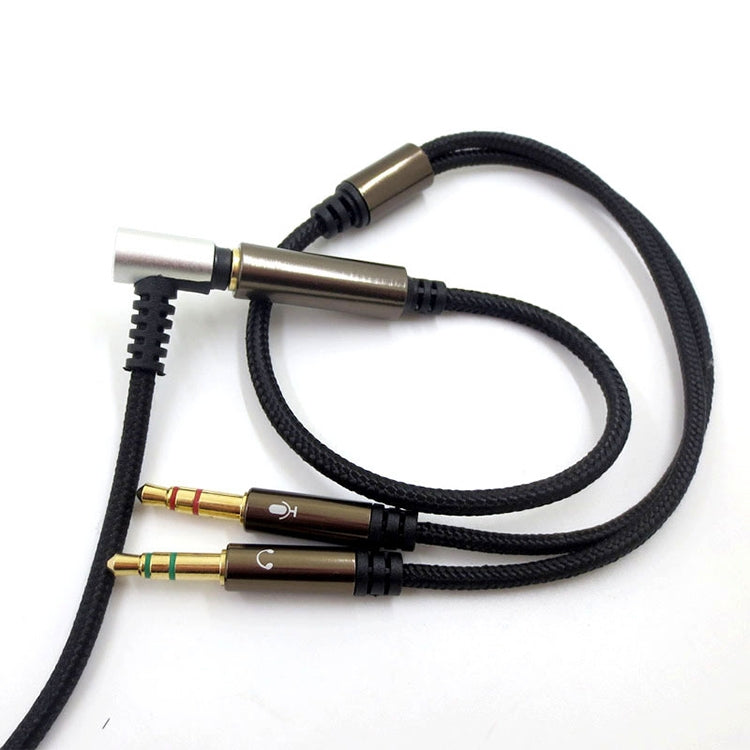 ZS0135 สำหรับ SteelSeries Arctis 3/5/7 3.5 มม. หญิงถึงคู่ 3.5 มม. สายอะแดปเตอร์หูฟังชาย, ความยาวสายเคเบิล: 30 ซม., Adapter Cable