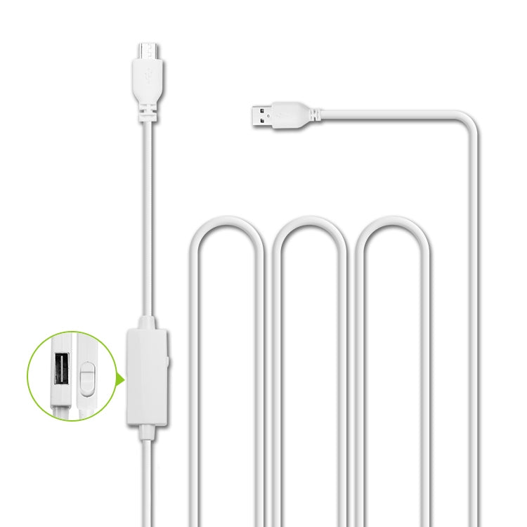 OTG-Y-03 USB 2.0 ชายกับไมโคร USB ชาย + หญิง USB OTG สายชาร์จข้อมูลสำหรับโทรศัพท์ Android / แท็บเล็ตที่มีฟังก์ชั่น OTG พร้อมสวิตช์ความยาว: 1.1 ม., with Switch Length: 1.1m