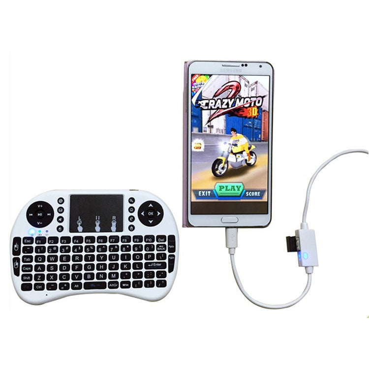 OTG-Y-03 USB 2.0 ชายกับไมโคร USB ชาย + หญิง USB OTG สายชาร์จข้อมูลสำหรับโทรศัพท์ Android / แท็บเล็ตที่มีฟังก์ชั่น OTG พร้อมสวิตช์ความยาว: 1.1 ม., with Switch Length: 1.1m