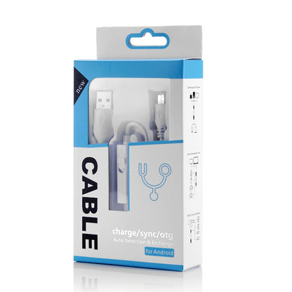 OTG-Y-03 USB 2.0 ชายกับไมโคร USB ชาย + หญิง USB OTG สายชาร์จข้อมูลสำหรับโทรศัพท์ Android / แท็บเล็ตที่มีฟังก์ชั่น OTG พร้อมสวิตช์ความยาว: 1.1 ม., with Switch Length: 1.1m