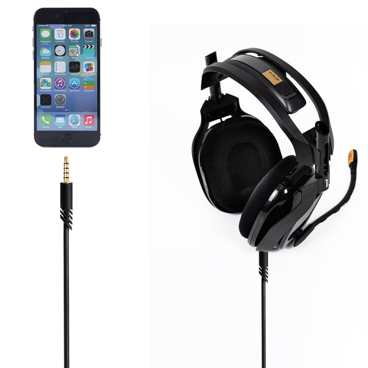 ZS0175 สำหรับ Logitech Astro A10 / A40 / A30 3.5 มม. ชายกับชายปรับระดับเสียงหูฟังสายสัญญาณเสียง, ความยาวสายเคเบิล: 2 ม., For Logitech Astro A10 2m