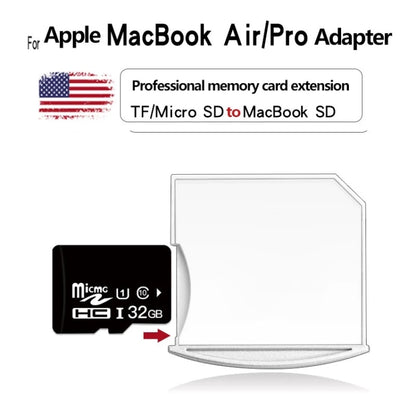 การ์ด Micro SD / TF เป็นอะแดปเตอร์ SD สำหรับ MacBook Air / Pro รองรับสูงสุด 512GB, 512GB