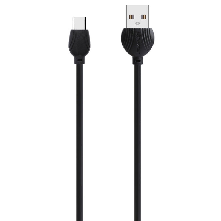 awei CL-62 2 in 1 2.5A USB-C / Type-C การชาร์จ + การส่งผ่านสายเคเบิลข้อมูลอลูมิเนียมอัลลอยด์สองด้านความยาว: 1 ม.