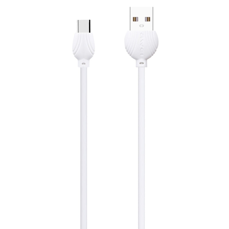 awei CL-62 2 in 1 2.5A USB-C / Type-C การชาร์จ + การส่งผ่านสายเคเบิลข้อมูลอลูมิเนียมอัลลอยด์สองด้านความยาว: 1 ม.
