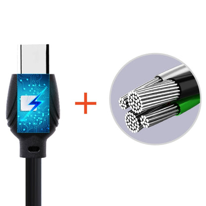 awei CL-62 2 in 1 2.5A USB-C / Type-C การชาร์จ + การส่งผ่านสายเคเบิลข้อมูลอลูมิเนียมอัลลอยด์สองด้านความยาว: 1 ม.