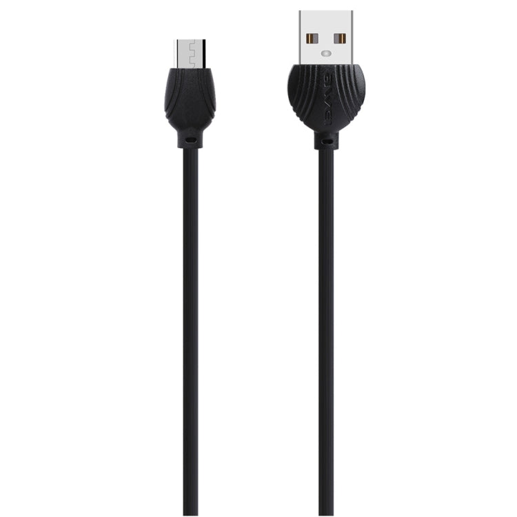awei CL-61 2 in 1 2.5A การชาร์จ Micro USB + การส่งผ่านสายเคเบิลข้อมูลถักอลูมิเนียมอัลลอยด์, ความยาว: 1 ม.