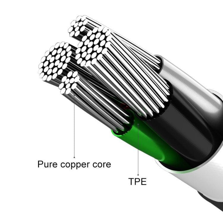 awei CL-61 2 in 1 2.5A การชาร์จ Micro USB + การส่งผ่านสายเคเบิลข้อมูลถักอลูมิเนียมอัลลอยด์, ความยาว: 1 ม.