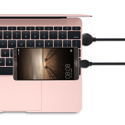 awei CL-61 2 in 1 2.5A การชาร์จ Micro USB + การส่งผ่านสายเคเบิลข้อมูลถักอลูมิเนียมอัลลอยด์, ความยาว: 1 ม.