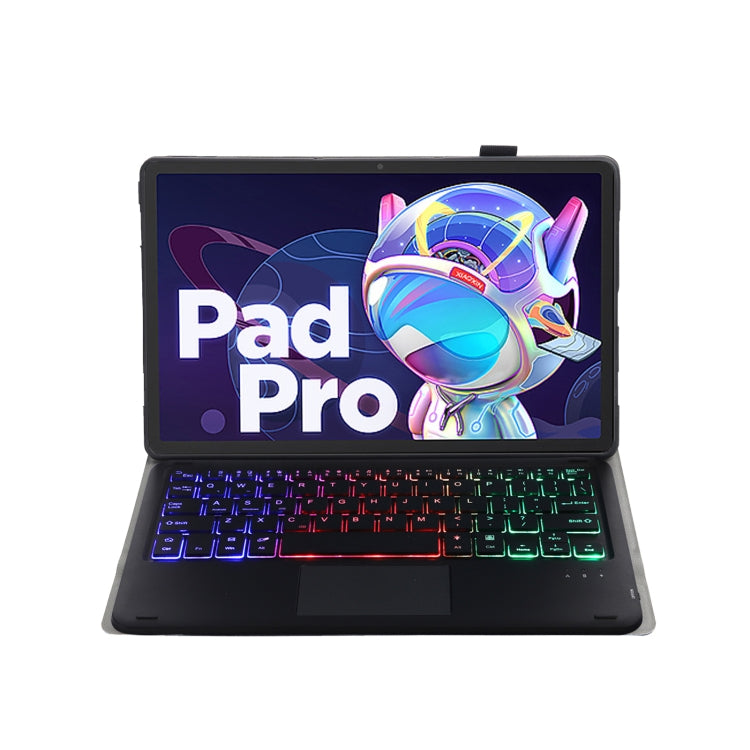 AM20-AS Lambskin Texture บลูทูธคีย์บอร์ดสัมผัสหนังกรณีแท็บเล็ตสำหรับ Lenovo Xiaoxin Pad 2022 10.6 นิ้ว/Tab M10 Plus 10.6 3rd Gen 2022, with Touch/Backlight, with Touch / Backlight