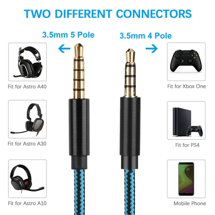 ZS0162 รุ่นตรงชุดหูฟังสำหรับเล่นเกมสายสัญญาณเสียงสำหรับ Logitech Astro A10 A40 A30, Straight Version