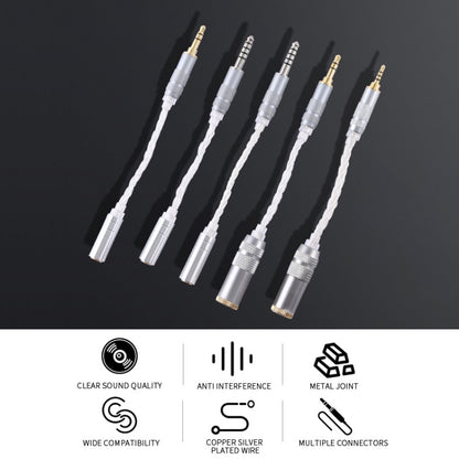 ZS0021 สายเคเบิลอะแดปเตอร์สมดุลชาย 4.4 มม. ถึง 3.5 มม. หญิง, 4.4mm Male to 3.5mm Female