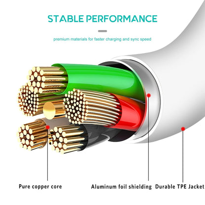 สายเคเบิลข้อมูล / เครื่องชาร์จ USB-C / Type-C เป็น USB 2.0 ยาว 1 ม