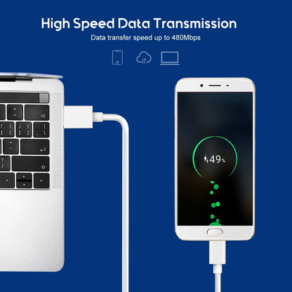 สายเคเบิลข้อมูล / เครื่องชาร์จ USB-C / Type-C เป็น USB 2.0 ยาว 1 ม