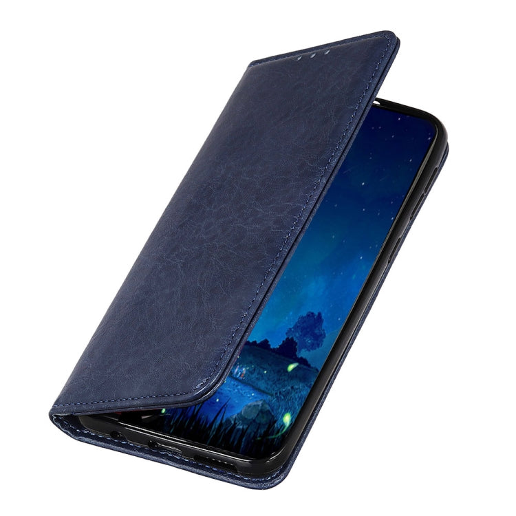ซองหนังพลิกแนวนอนเนื้อม้าบ้าย้อนยุคแม่เหล็กสำหรับ Galaxy A70 พร้อมตัวยึดและช่องเสียบการ์ดและกรอบรูป, For Galaxy A70