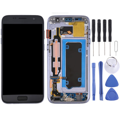 หน้าจอ LCD และชุดประกอบ Digitizer พร้อมกรอบสำหรับ Galaxy S7 / G930V, For Samsung Galaxy S7, For Samsung Galaxy S7 / G930V, For Samsung Galaxy S7 (Frame)