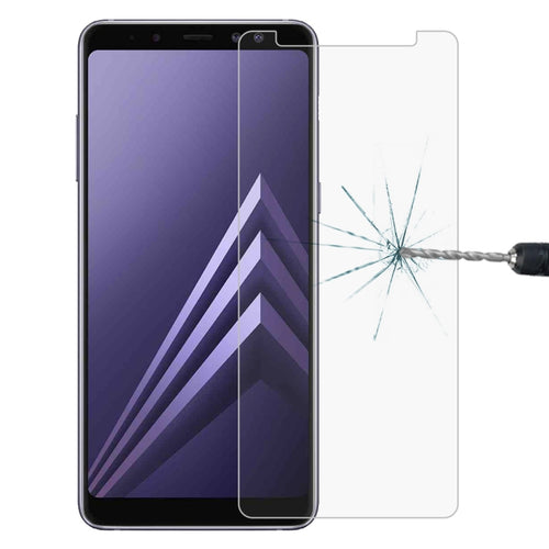 สำหรับ Galaxy A8 (2018) 0.26mm 9H ความแข็งพื้นผิว 2.5D ขอบโค้งกระจกนิรภัยป้องกันหน้าจอ, For Galaxy A8 (2018)