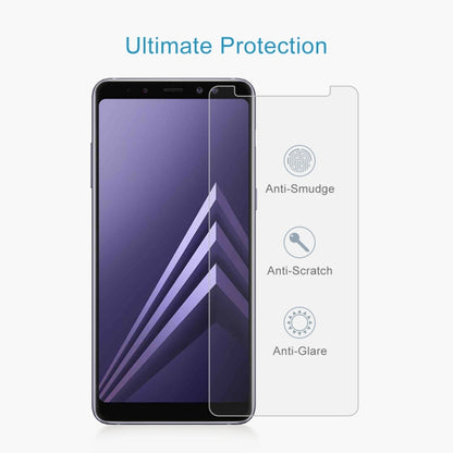 สำหรับ Galaxy A8 (2018) 0.26mm 9H ความแข็งพื้นผิว 2.5D ขอบโค้งกระจกนิรภัยป้องกันหน้าจอ, For Galaxy A8 (2018)