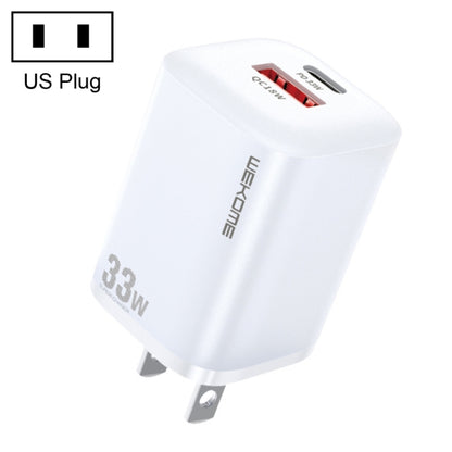 WK WP-U140 33W Power Series USB+USB-C/Type-C Fast Charger, ข้อมูลจำเพาะ: ปลั๊ก US, 33W US Plug