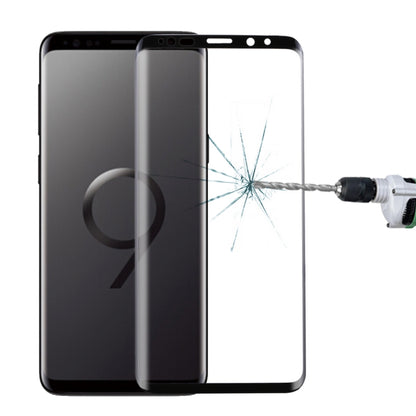 สำหรับ Galaxy S9 0.33 มิลลิเมตร 9 H ความแข็งพื้นผิว 3D ขอบโค้งป้องกันรอยขีดข่วนแบบเต็มหน้าจอ HD เต็มกาวป้องกันหน้าจอแก้ว, For Galaxy S9