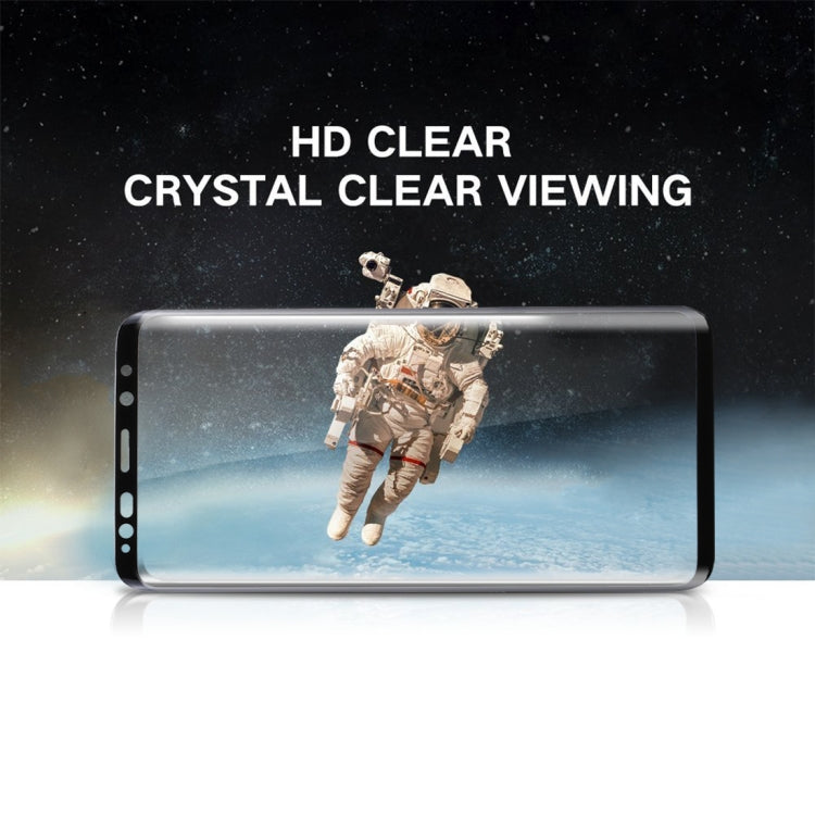 สำหรับ Galaxy S9 0.33 มิลลิเมตร 9 H ความแข็งพื้นผิว 3D ขอบโค้งป้องกันรอยขีดข่วนแบบเต็มหน้าจอ HD เต็มกาวป้องกันหน้าจอแก้ว, For Galaxy S9
