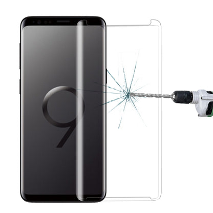 สำหรับ Galaxy S9 + 9H ความแข็งพื้นผิว 3D ขอบโค้งป้องกันรอยขีดข่วนไม่เต็มหน้าจอ HD กระจกกันรอยหน้าจอ, Galaxy S9+ 3D, For Galaxy S9+ 3D