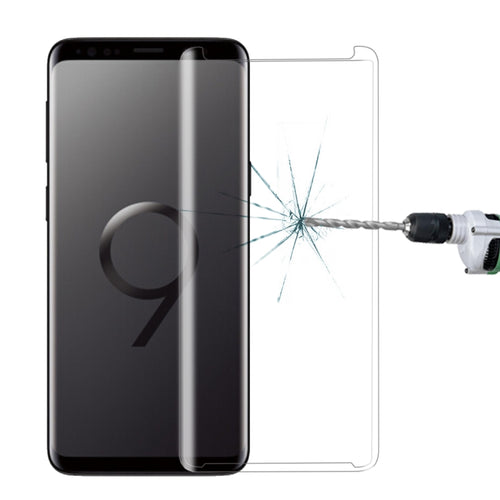 สำหรับ Galaxy S9 + 9H ความแข็งพื้นผิว 3D ขอบโค้งป้องกันรอยขีดข่วนไม่เต็มหน้าจอ HD กระจกกันรอยหน้าจอ, Galaxy S9+ 3D, For Galaxy S9+ 3D